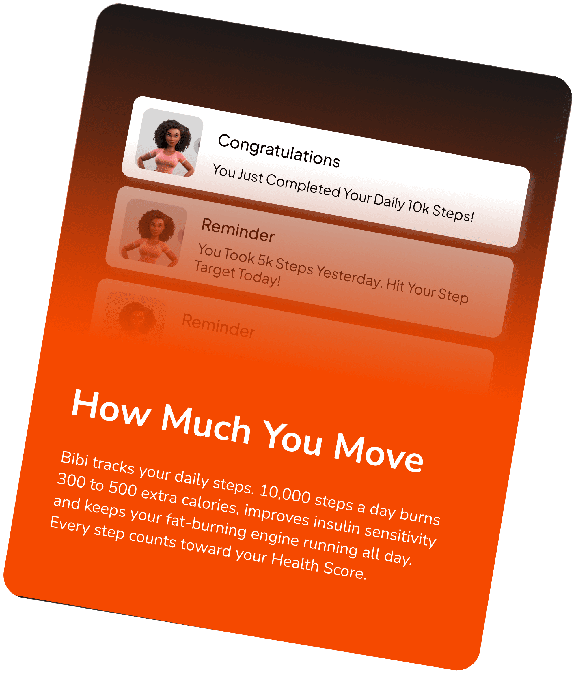 How Much You Move coaching card